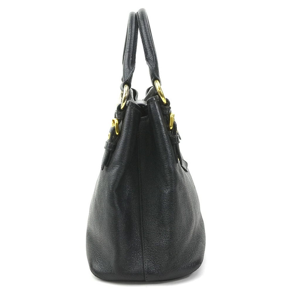 Miu Miu leather black Bag Shoulder 2way Black